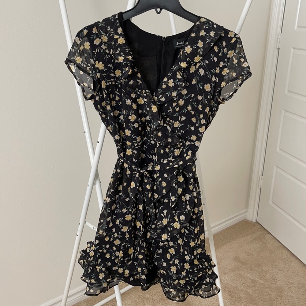 Bardot faux wrap dress